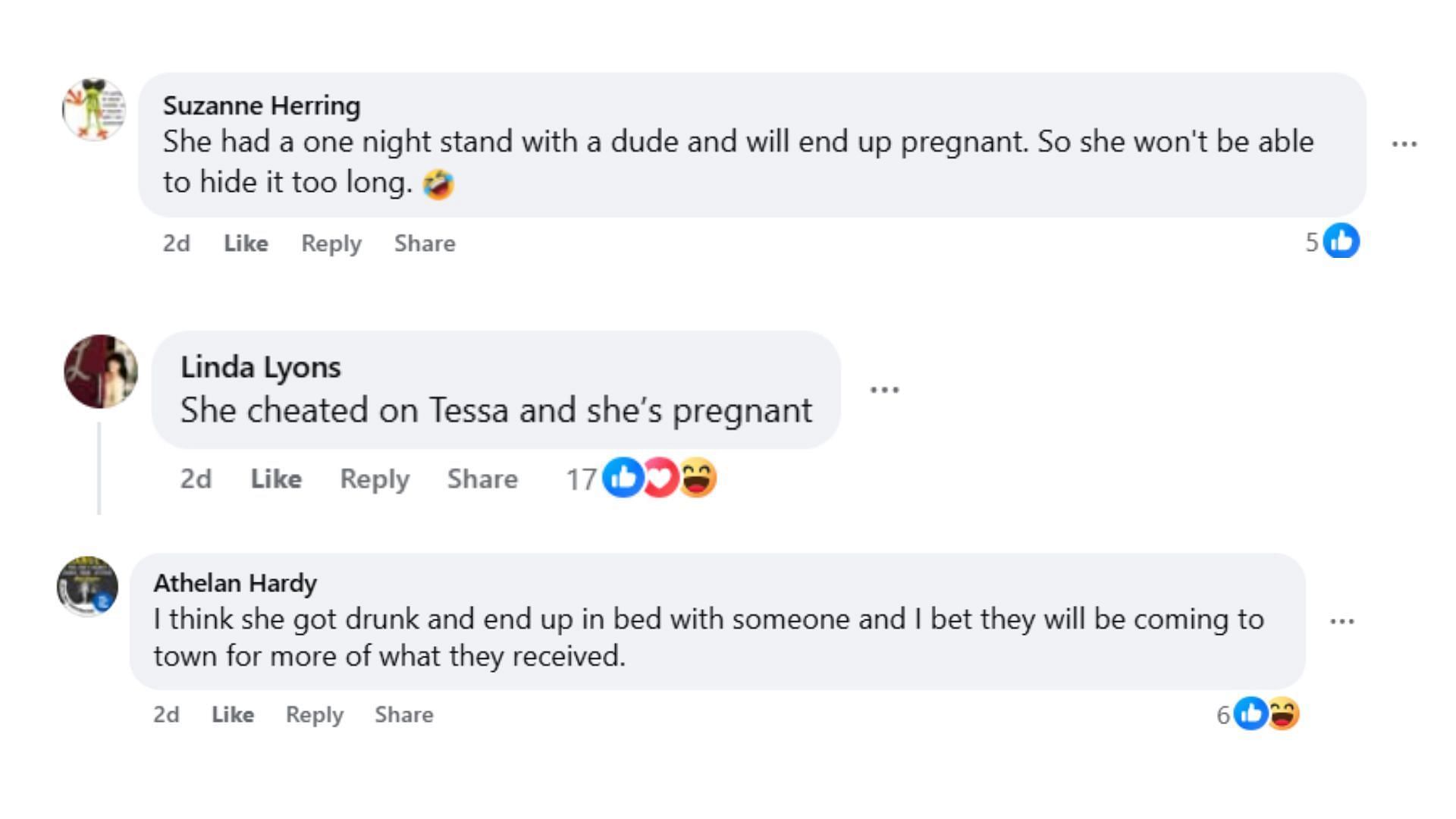 Comments by fans on the post (Image via Facebook/@Delores Fischer-Jenkins)
